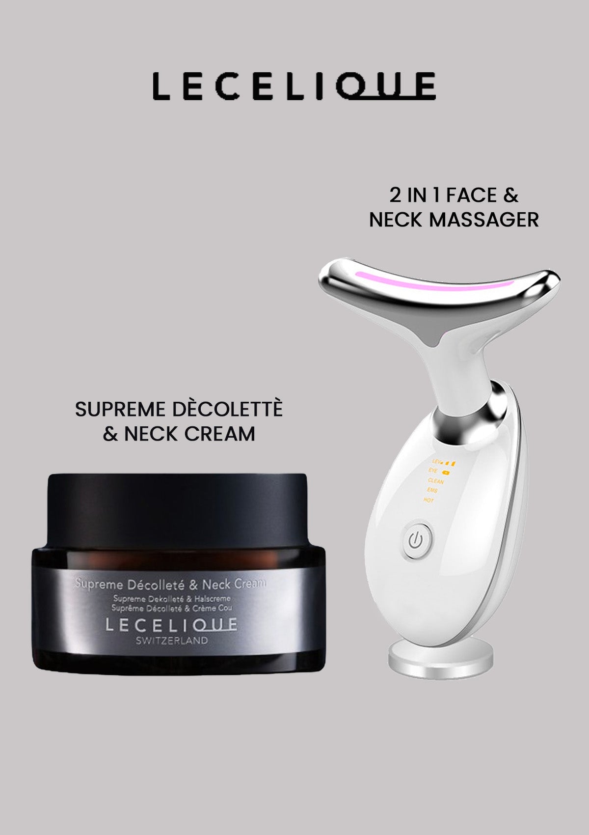 LECELIQUE] Supreme Décolleté and Neck cream 50ml + 2 in 1 Face