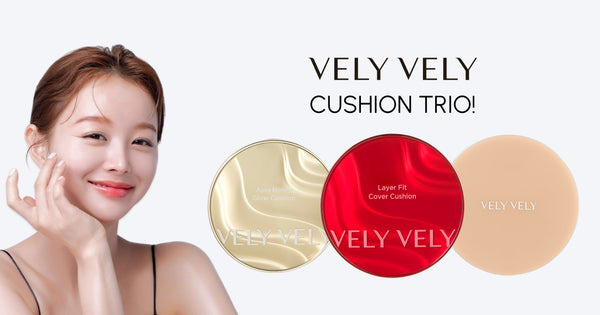Vely Vely Cushion Foundation Trio: A Guide to Flawless Skin