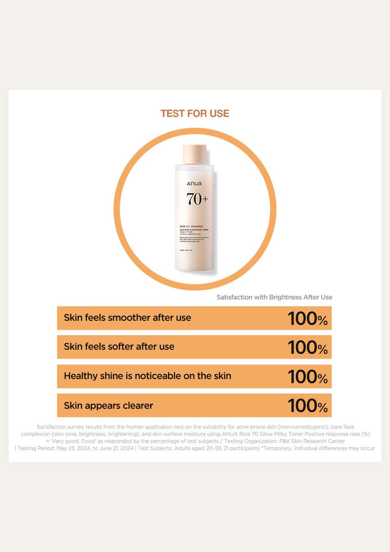 [ANUA] Rice 70 Glow Milky Toner 250ml