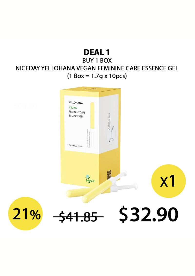 [NICEDAY] Yellohana Vegan Feminine Care Essence Gel l Lactomore Multicare Gel l Lactomore Vegan Peptide Gel