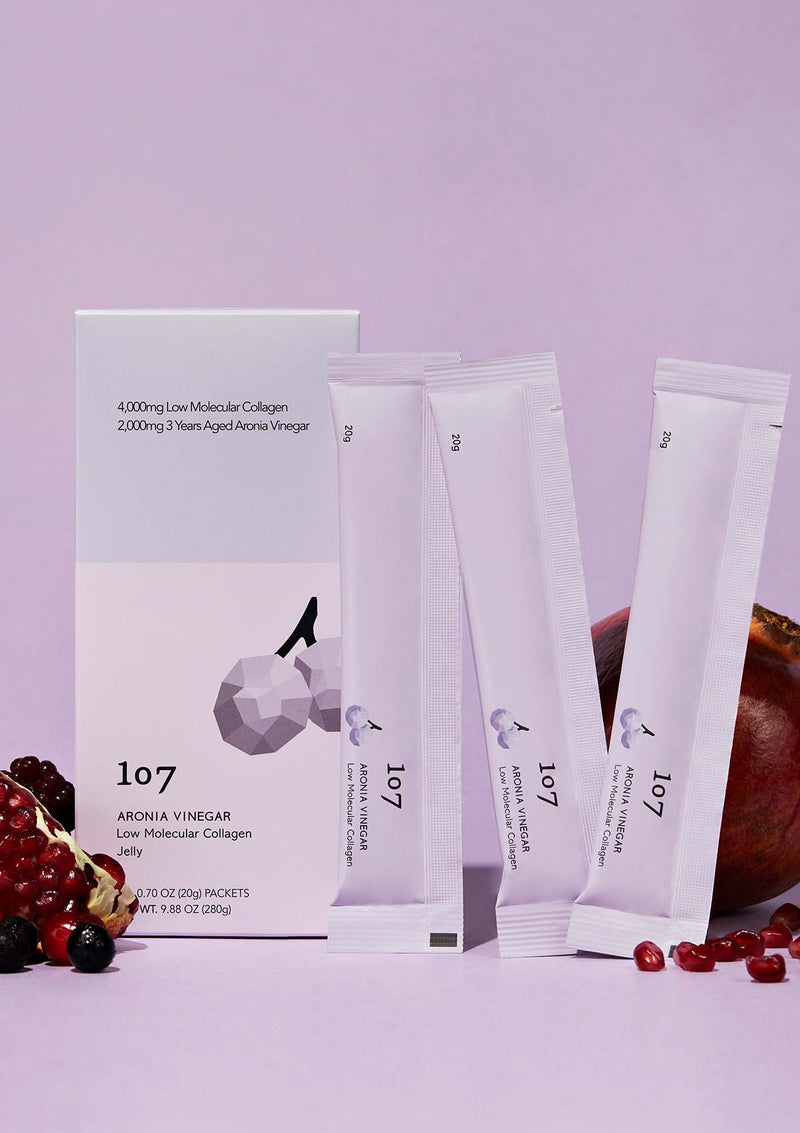 [107] Aronia Vinegar Low Molecular Collagen Jelly (1 Box = 20g x 14 Sticks)