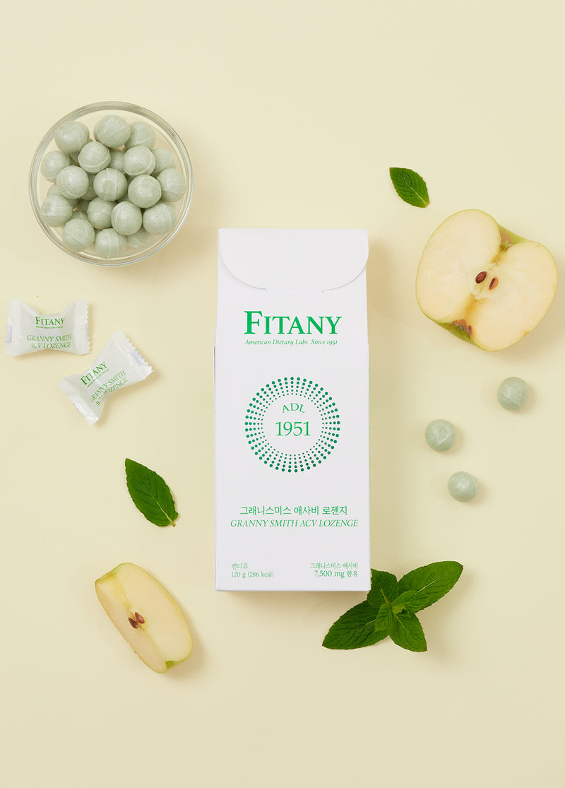 [FITANY] Granny Smith ACV Lozenge (1 Box = 4g x 30pcs)