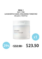 [LUVUM] Witch Hazel Hyaluronic Toner Pad (1 Box = 60 Pads)