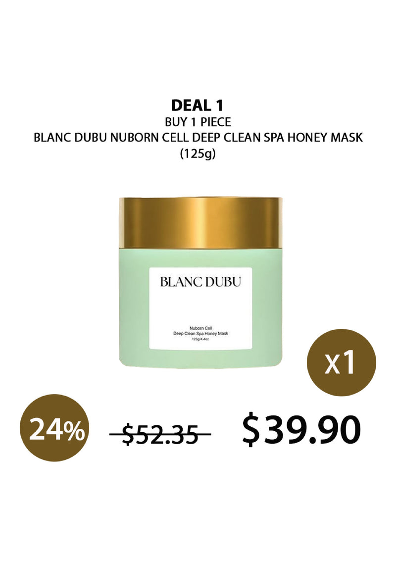 [BLANC DUBU] Nuborn Cell Deep Clean Spa Honey Mask 125g