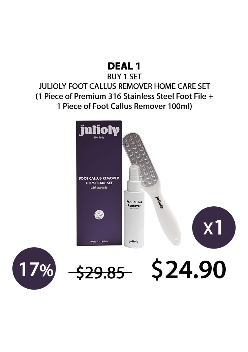 [JULIOLY] Foot Callus Remover Home Care Set