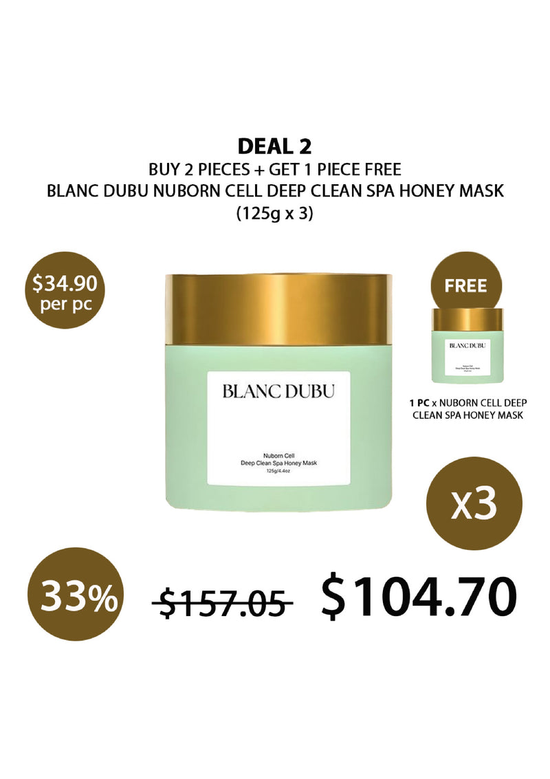 [BLANC DUBU] Nuborn Cell Deep Clean Spa Honey Mask 125g