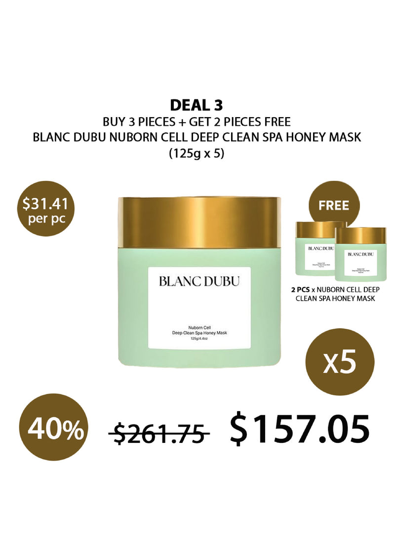 [BLANC DUBU] Nuborn Cell Deep Clean Spa Honey Mask 125g