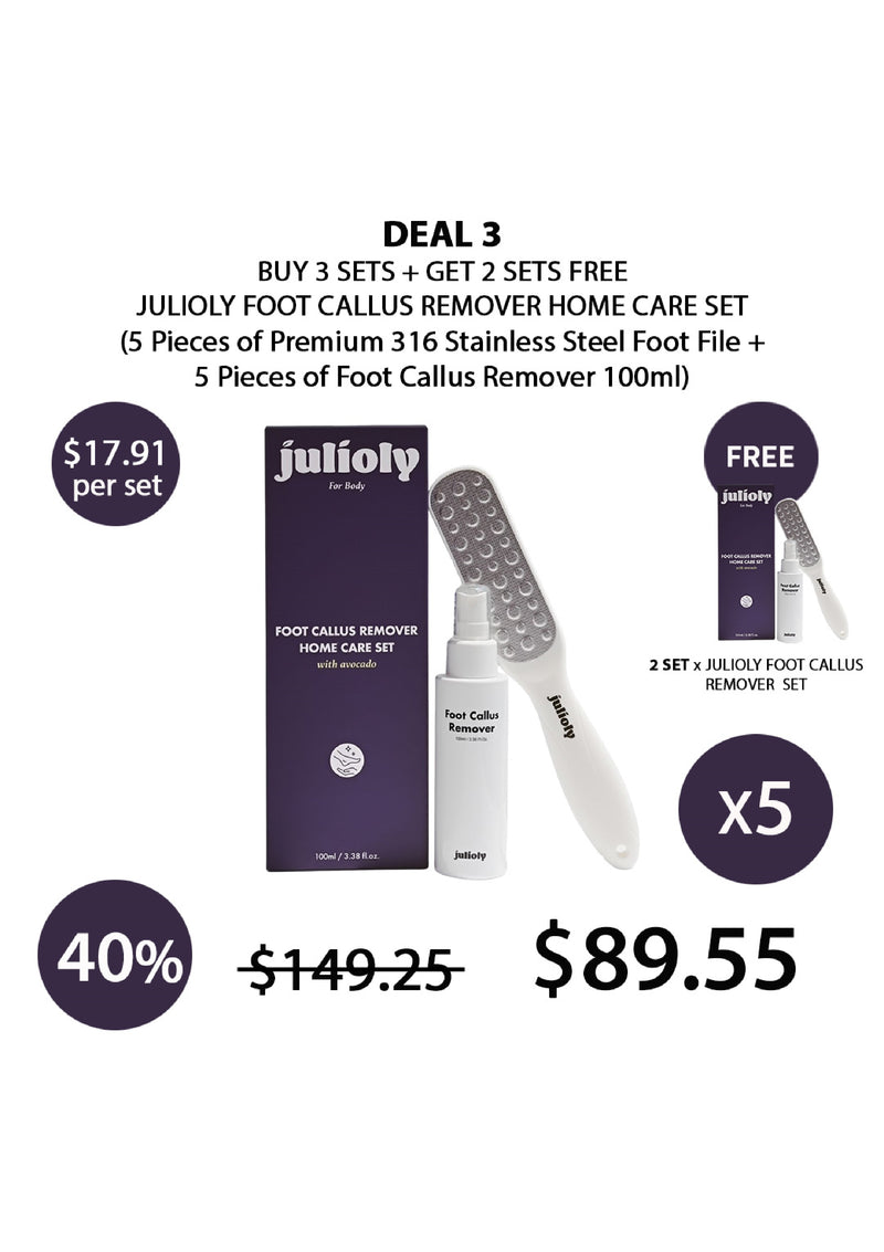 [JULIOLY] Foot Callus Remover Home Care Set