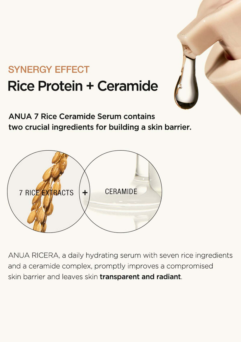 [ANUA] Rice 7 Ceramide Hydrating Barrier Serum 50ml