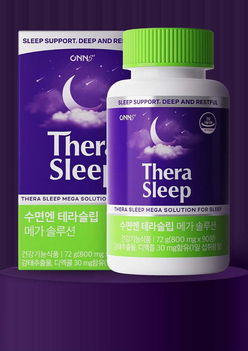 [ONNURI] Thera Sleep Mega Solution (1 Box = 800mg × 90 Tablets)