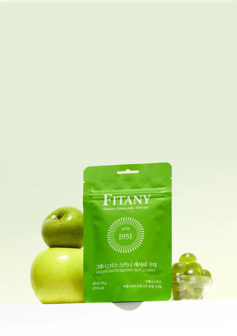 [FITANY] Granny Smith Skinny ACV Gummy (1 Box = 50g x 4 packets)