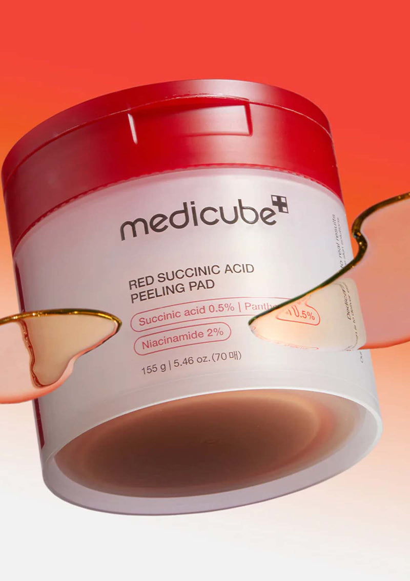 [MEDICUBE] Red Succinic Acid Peeling Pad (1 Box = 70 Pads)