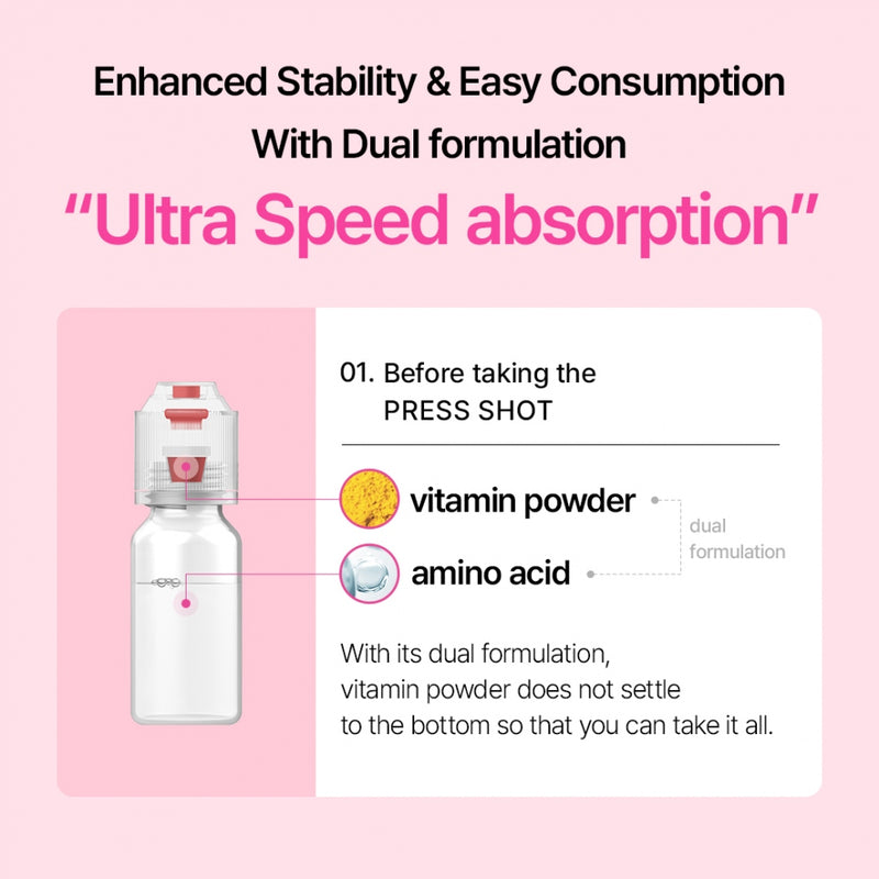 [PRESS SHOT] All-In-One Energy Ampoule (1 Box = 15ml x 10 Bottles)