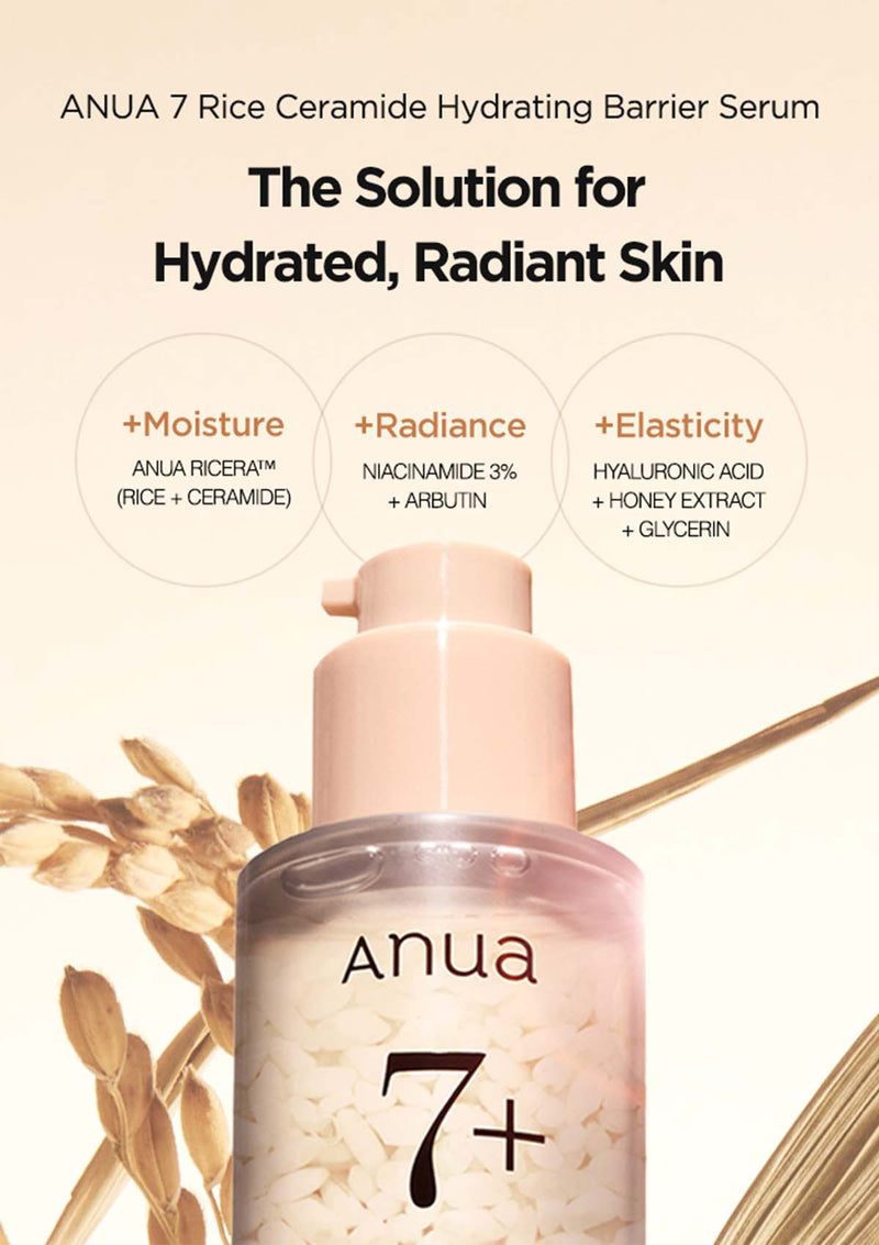 [ANUA] Rice 7 Ceramide Hydrating Barrier Serum 50ml