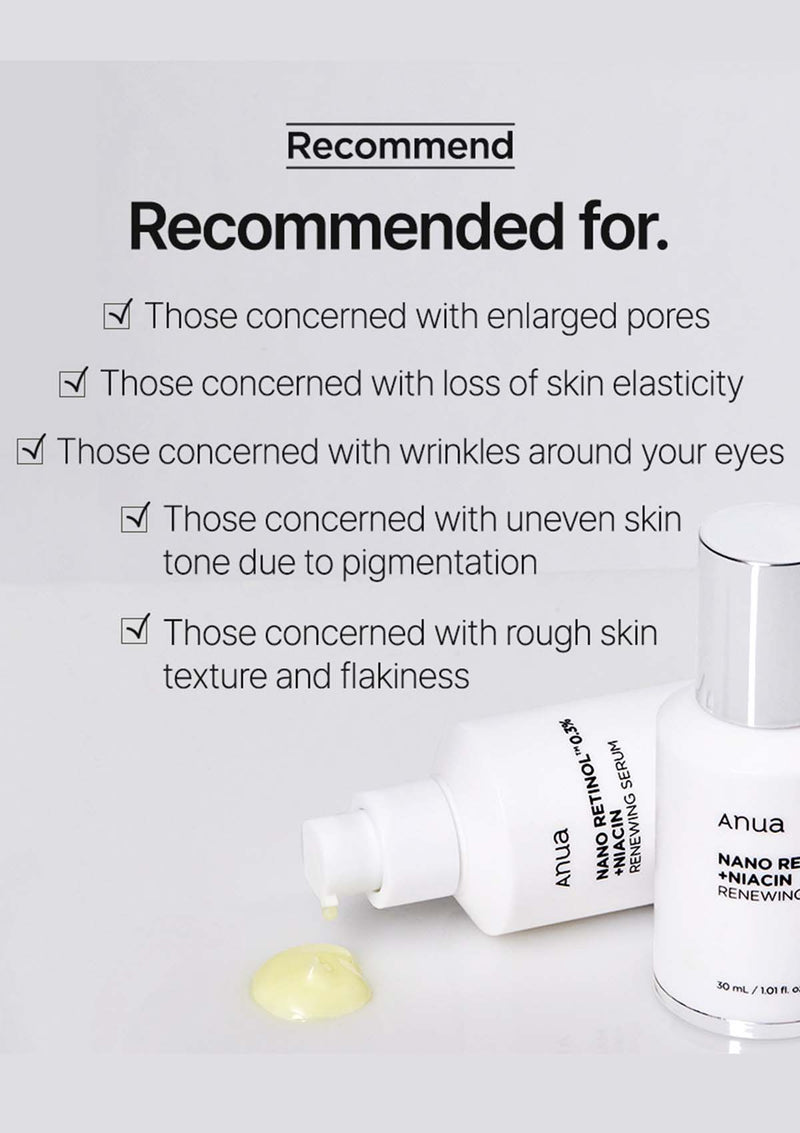 [ANUA] Retinol 0.3% + Niacin Renweing Serum 30ml