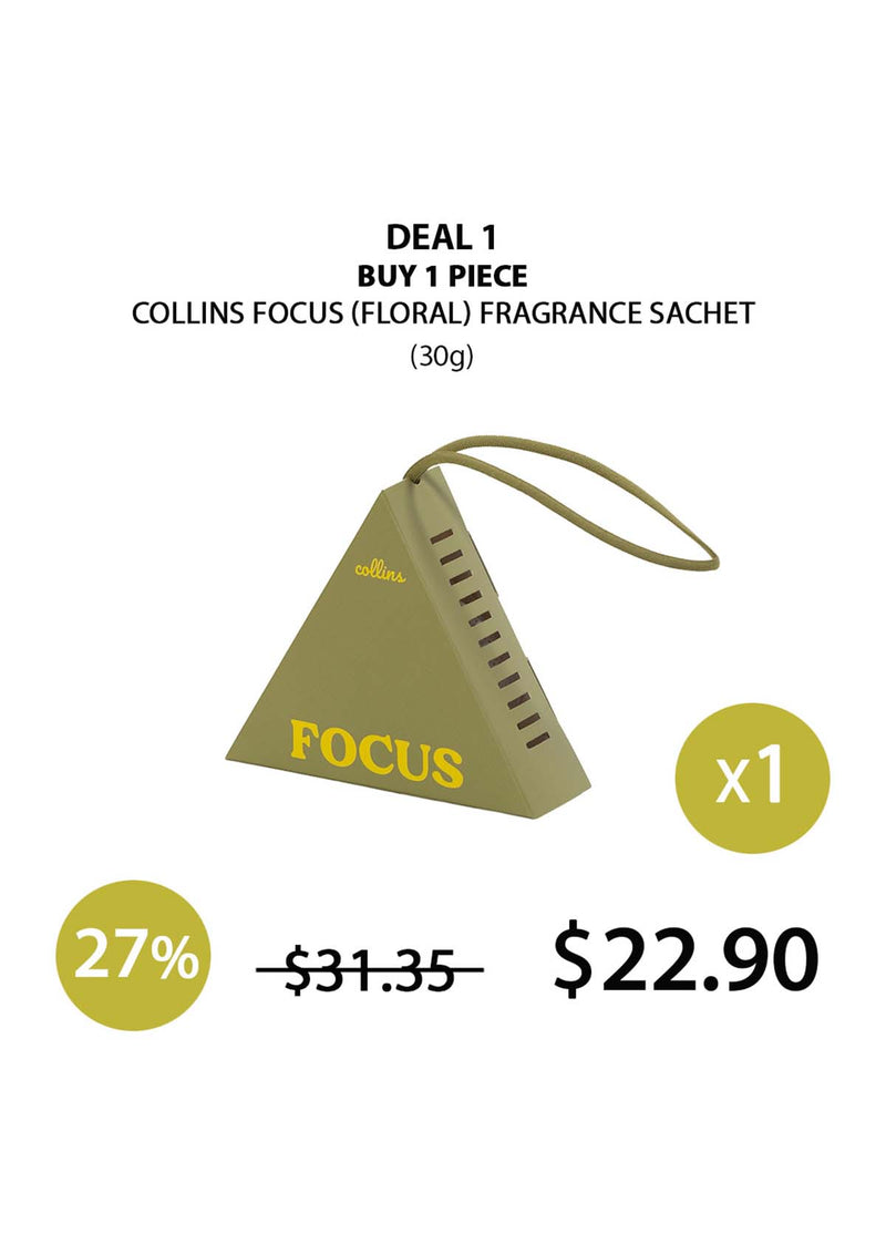 [COLLINS] FOCUS FLORAL Fragrance Sachet 30g