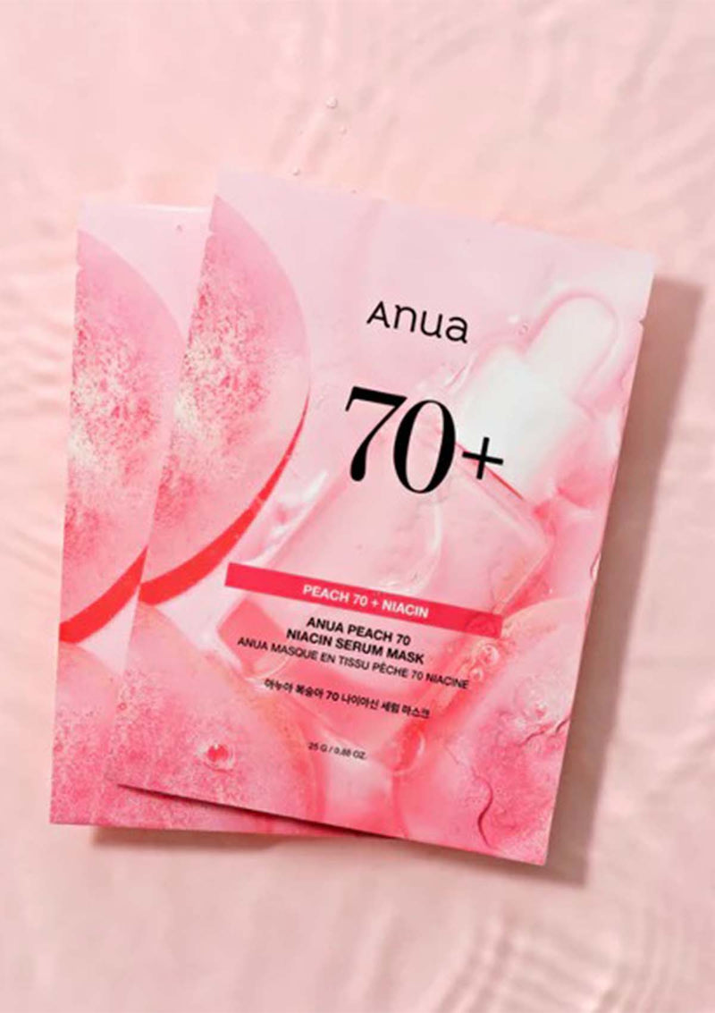 [ANUA] Peach 70 Niacin Serum Mask (1 Box = 25ml x 10 Sheets)