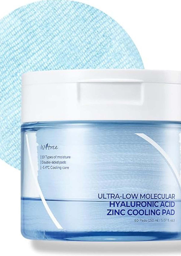 [ISNTREE] Ultra Low Molecular Hyaluronic Acid Zinc Cooling Pad 50ml