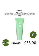 [FLANER] Green Caviar Ice Sherbet Peeling Mask 100g