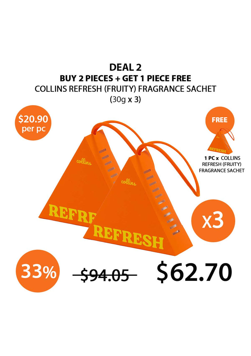 [COLLINS] REFRESH FRUITY Fragrance Sachet 30g