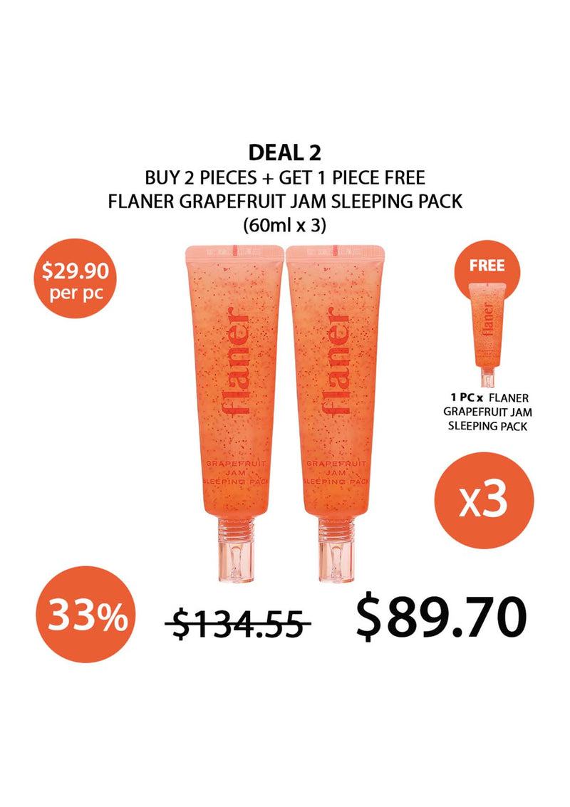 [FLANER] Grapefruit Jam Sleeping Pack 60ml