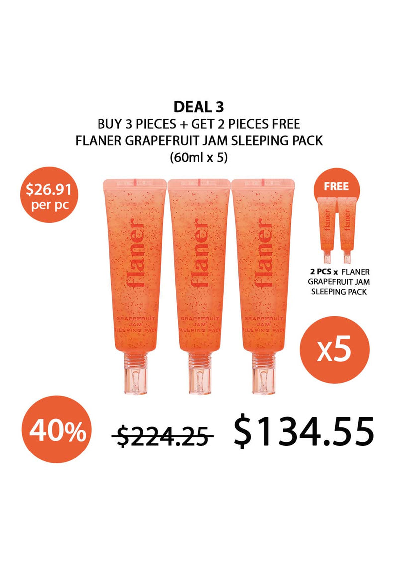 [FLANER] Grapefruit Jam Sleeping Pack 60ml