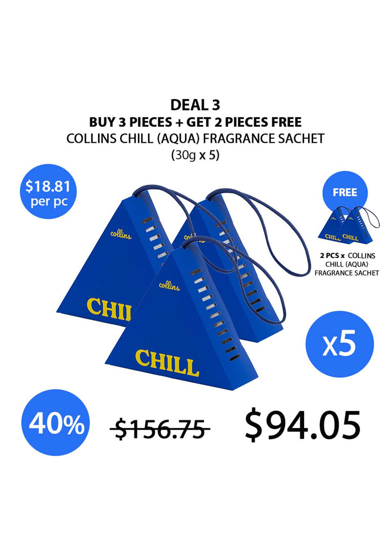 [COLLINS] CHILL AQUA Fragrance Sachet 30g