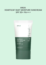 [ANUA] Heartleaf Silky Moisture Sun Cream SPF 50+ PA++++ 50ml