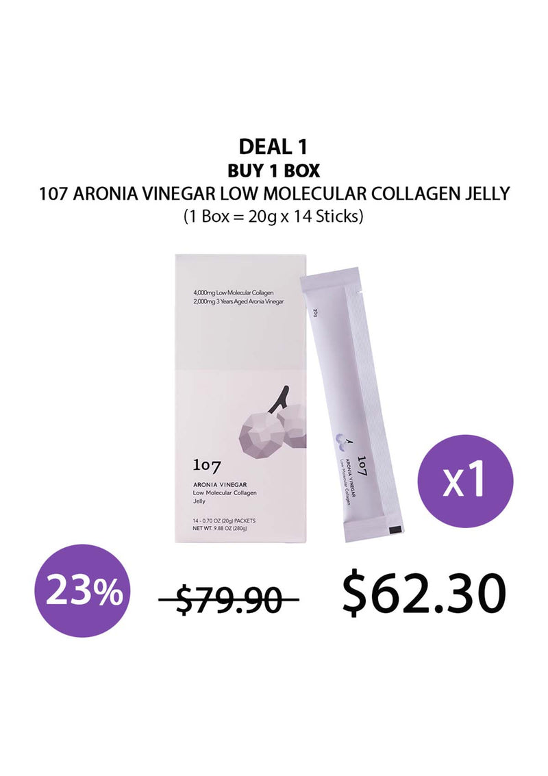 [107] Aronia Vinegar Low Molecular Collagen Jelly (1 Box = 20g x 14 Sticks)