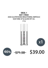 [AIDA] Glutathione Brightening Ampoule Sun Tone Up & Glow SPF 50+ PA++++ 37g