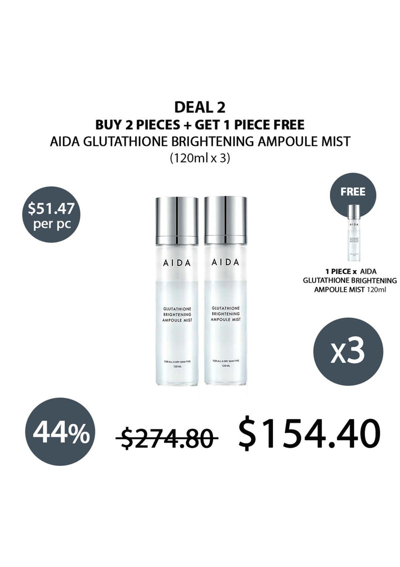 [AIDA] Glutathione Brightening Ampoule Mist 120ml