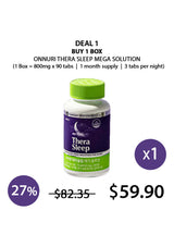 [ONNURI] Thera Sleep Mega Solution (1 Box = 800mg × 90 Tablets)