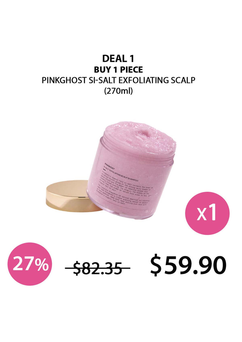 [PINKGHOST] Si-Salt Exfoliating Scalp Shampoo 270ml