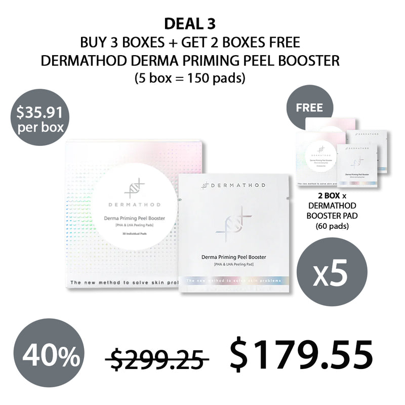 [DERMATHOD] Priming Peel Booster Pad (1 Box = 3ml X 30 Pads)