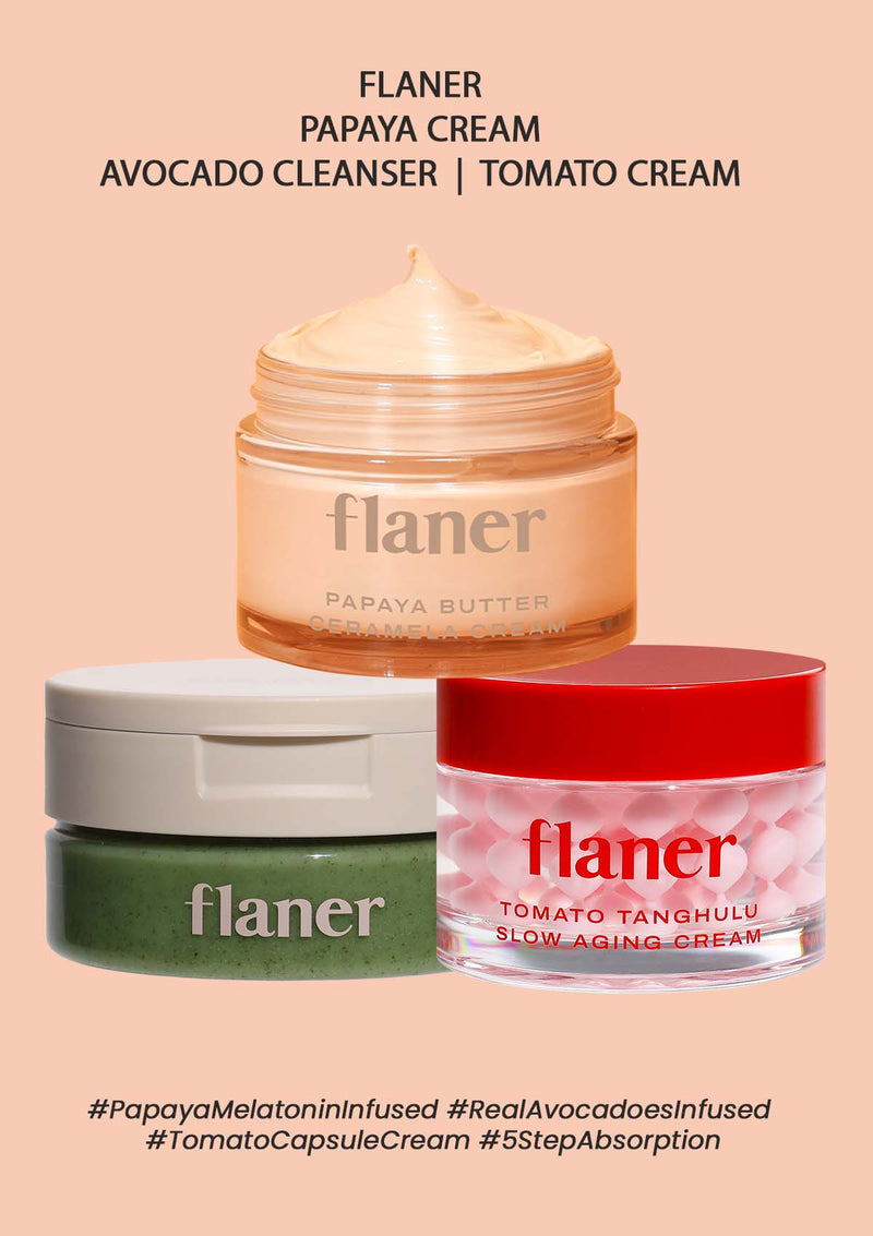 [FLANER] Papaya Cream | Avocado Cleanser | Tomato Cream