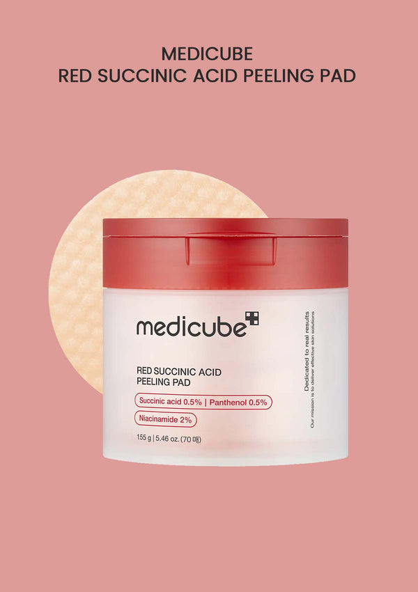 [MEDICUBE] Red Succinic Acid Peeling Pad (1 Box = 70 Pads)