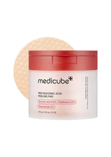 [MEDICUBE] Red Succinic Acid Peeling Pad (1 Box = 70 Pads)