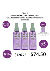 [COLLINS] All Purpose Fragrance French Violet Mood Water - Floral Scent 60ml | 200ml