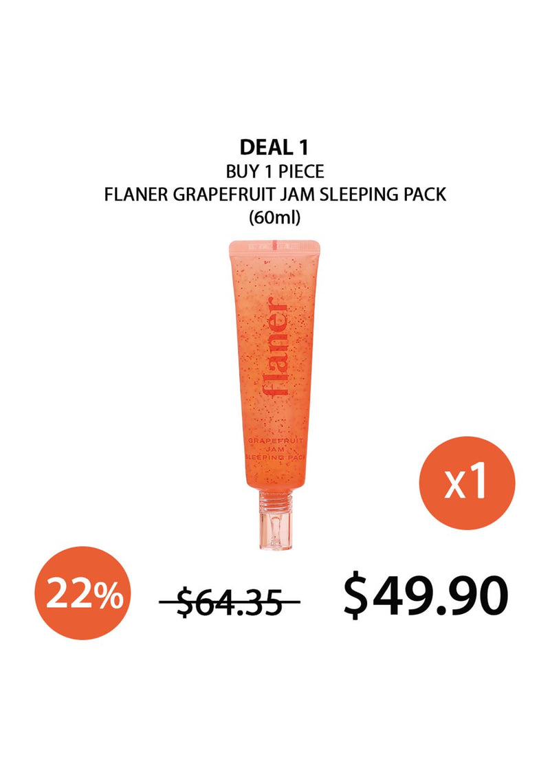 [FLANER] Grapefruit Jam Sleeping Pack 60ml