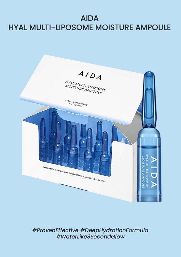 [AIDA] Hyal Multi-Liposome Moisture Ampoule (1 Box = 2ml x 10 Ampoules)