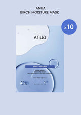 [ANUA] Birch Moisture Mask (1 Box = 25ml x 10 Sheets)