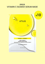 [ANUA] Vitamin C Blemish Serum Mask (1 Box = 25ml x 10 Sheets)