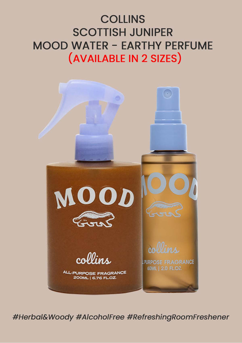 [COLLINS] All Purpose Fragrance Scottish Juniper Mood Water - Earthy Scent 60ml | 200ml