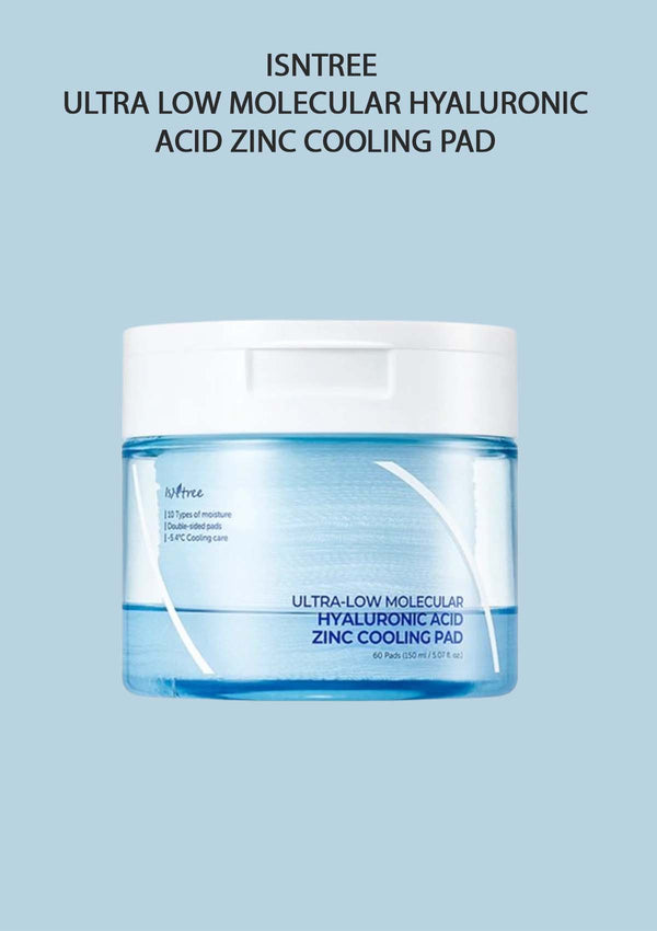 [ISNTREE] Ultra Low Molecular Hyaluronic Acid Zinc Cooling Pad 50ml