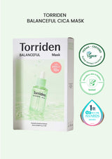 [TORRIDEN] Balanceful Cica Mask (1 Box = 25ml x 10 Sheets)