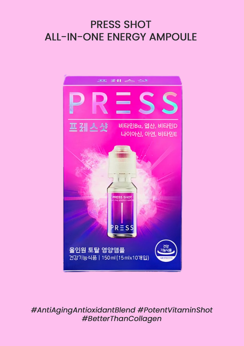 [PRESS SHOT] All-In-One Energy Ampoule (1 Box = 15ml x 10 Bottles)