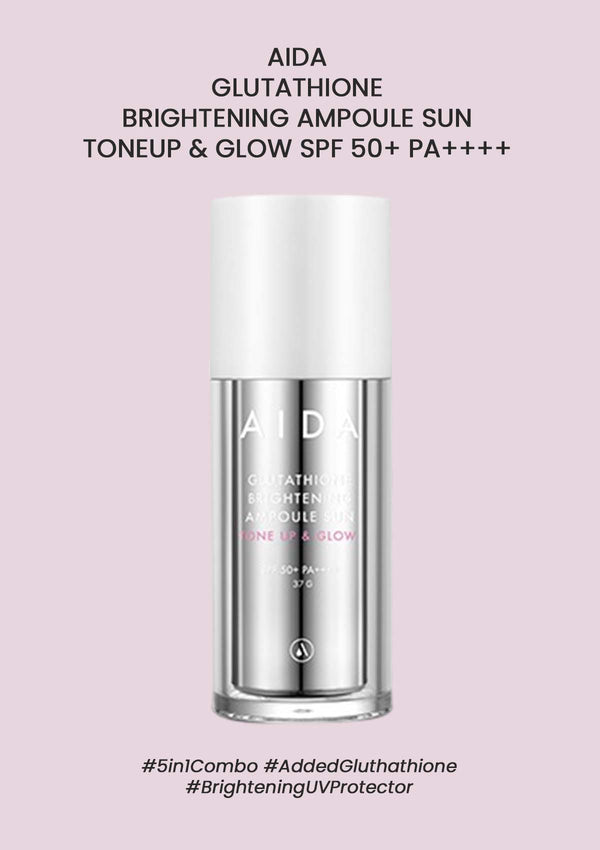 [AIDA] Glutathione Brightening Ampoule Sun Tone Up & Glow SPF 50+ PA++++ 37g