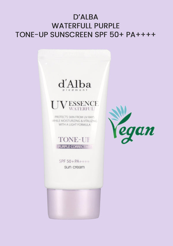 [D’ALBA] Waterfull Purple Tone-up Sunscreen SPF 50+ PA++++ 50ml