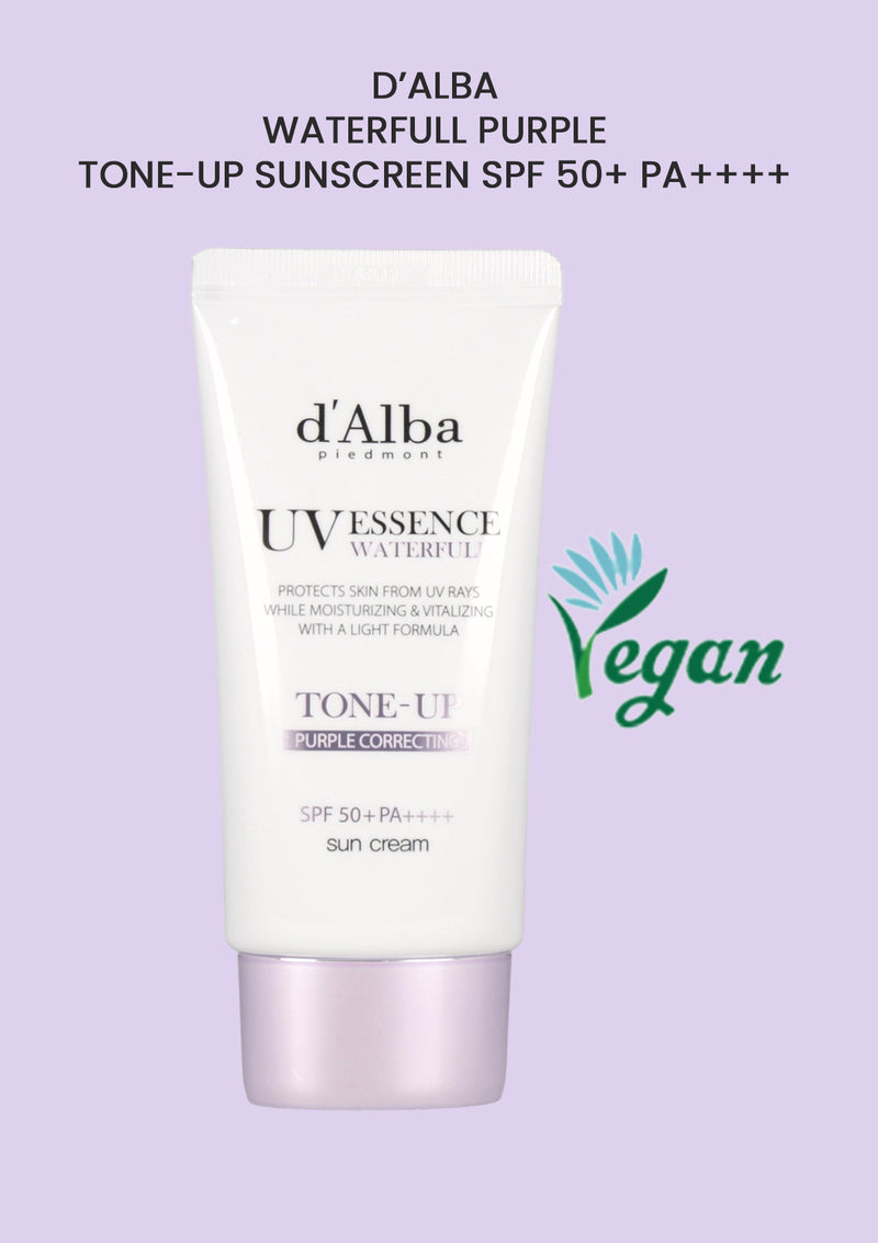 [D’ALBA] Waterfull Purple Tone-up Sunscreen SPF 50+ PA++++ 50ml