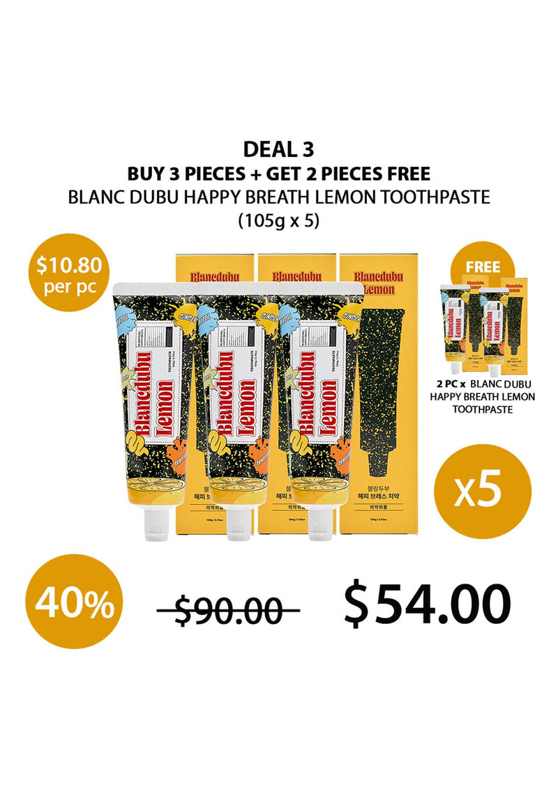 [BLANC DUBU] Happy Breath Lemon Toothpaste 105g